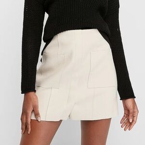 Express Off-White Mini Skirt